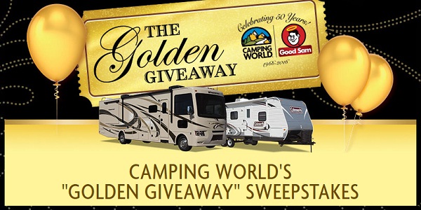 Camping World’s Golden Giveaway Instant Win Game | SweepstakesBible